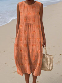 Esme | Midi Sundress Striped Sleeveless