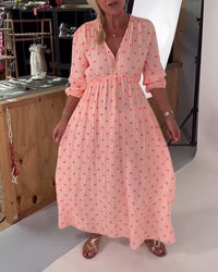 Alaina | Printed Sundress V-Neck
