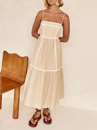 Rebecca | Wedding Guest Midi Dress Square Neck