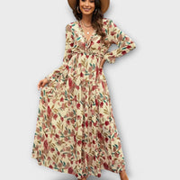 Selena | Floral Maxi Dress Long Sleeve