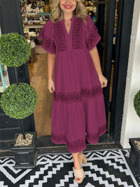 Scarlett | Boho Midi Sundress Tiered