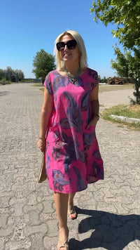 Scarlett | Sundress Printed Pocket Detail
