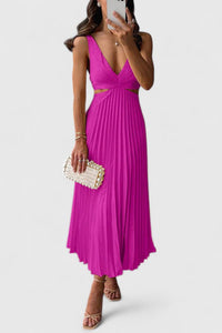 Eleanor | Wedding Guest Dress Pleated Sleeveless