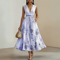 Miriam | Wedding Guest Midi Dress Plunging
