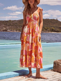 Harriet | Tiered Midi Dress Sleeveless