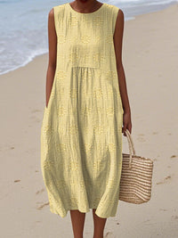 Esme | Midi Sundress Striped Sleeveless