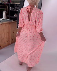 Alaina | Printed Sundress V-Neck
