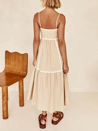 Rebecca | Wedding Guest Midi Dress Square Neck