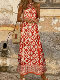 Elaine | Halter Maxi Dress Side Slit