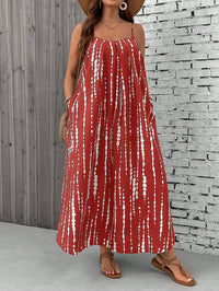 Yvonne | Boho Maxi Sundress Tropical Spaghetti Strap