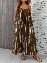 Yvonne | Boho Maxi Sundress Tropical Spaghetti Strap