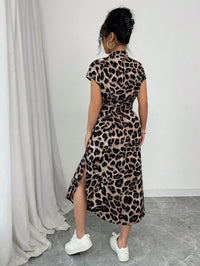 Sloane | Wedding Guest Midi Dress Animal Print