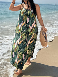Yvonne | Boho Maxi Sundress Tropical Spaghetti Strap