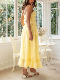 Delilah | Wedding Guest Midi Dress Tie-front