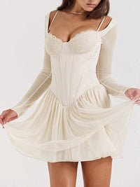 Priscilla | Cocktail Mini Dress Long Sleeves