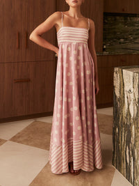 Sabrina | Polka Dot Maxi Dress Sleeveless