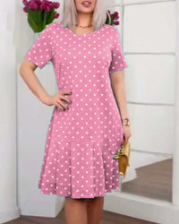 Joy | Polka Dot Dress Floral A-Line