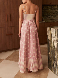 Sabrina | Polka Dot Maxi Dress Sleeveless