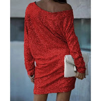 Pearl | Cocktail Mini Dress Sequin Long Sleeve