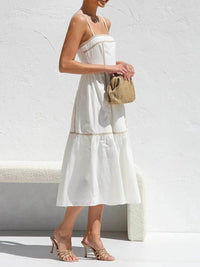 Rebecca | Wedding Guest Midi Dress Square Neck