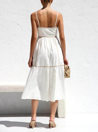 Rebecca | Wedding Guest Midi Dress Square Neck