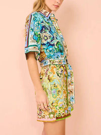 May | Boho Mini Sundress Belted