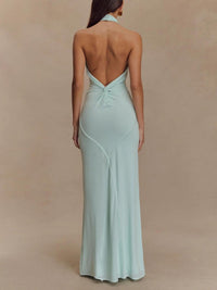 Demi | Halter Maxi Dress Open Back Sleeveless