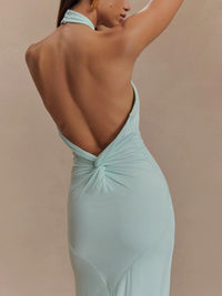 Demi | Halter Maxi Dress Open Back Sleeveless