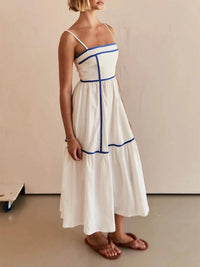 Rebecca | Wedding Guest Midi Dress Square Neck