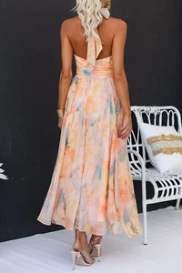 Alyssa | Halter Maxi Dress Floral
