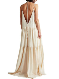Lorraine | Boho Maxi Dress Plunging Tiered
