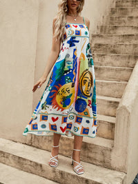 Lola | Boho Midi Sundress Floral