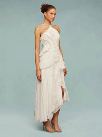 Frances | Wedding Guest Maxi Dress Halter Neck