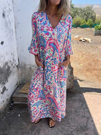 Layla | Boho Maxi Dress V-Neck