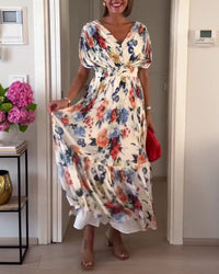Luna | Wedding Guest Dress Pleated Floral
