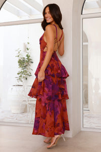 Nina | Wedding Guest Maxi Dress Layered Ruffle