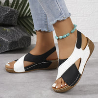 Madeline | Heeled Sandals Wedge Crisscross