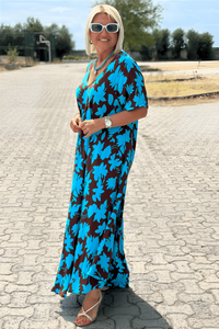 Bianca | Floral Maxi Dress V-Neck