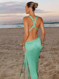 Tiana | Maxi Sundress Sheath Plunging Neckline