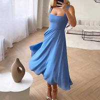 Quincy | Wedding Guest Midi Dress Square Neck
