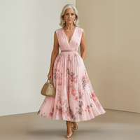 Miriam | Wedding Guest Midi Dress Plunging