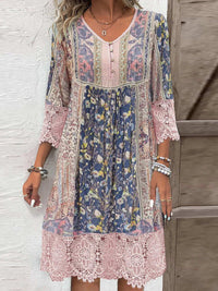 Elena | Boho Sundress Lace Floral