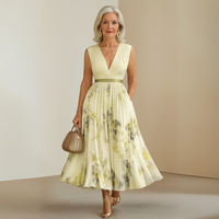 Miriam | Wedding Guest Midi Dress Plunging