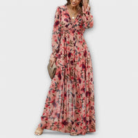 Selena | Floral Maxi Dress Long Sleeve