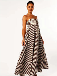 Nina | Strapless Maxi Dress A-Line