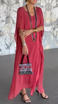 Aubrey | Maxi Sundress Batwing Sleeve