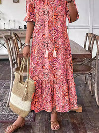 Molly | Printed Midi Sundress Lace