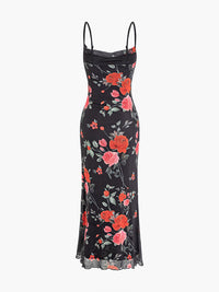 Raegan | Floral Maxi Dress Bodycon Spaghetti Strap