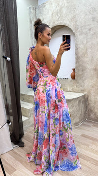 Lauren | Floral Maxi Dress One-Shoulder