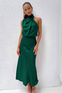 Ivy | Halter Maxi Dress Sheath Sleeveless